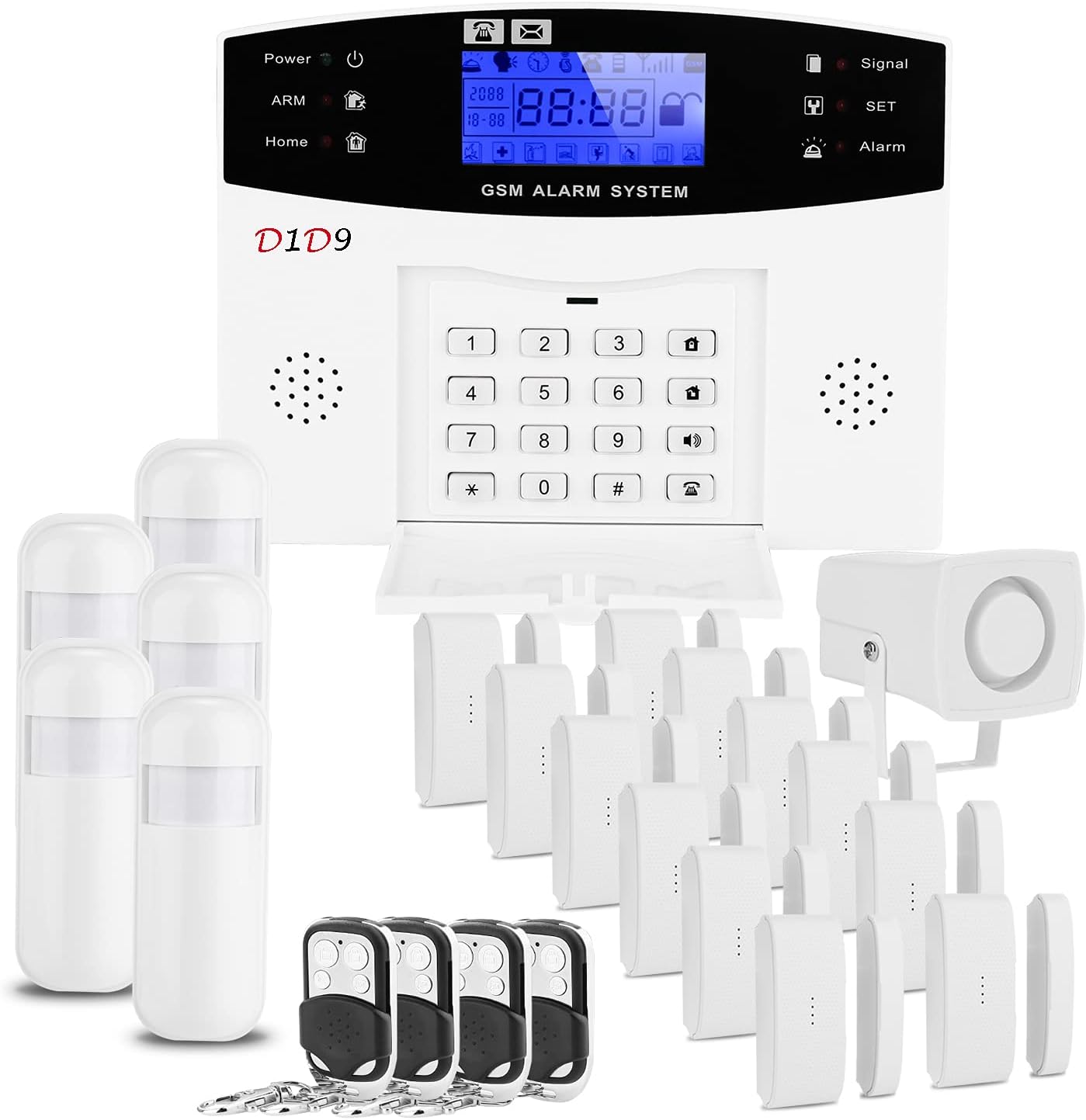 Burglar Alarm System Wireless DIY GSM for Home House Security