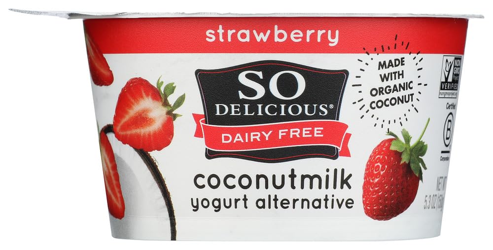 So Delicious, Coconut Strawberry Yogurt, 5.3 Ounce
