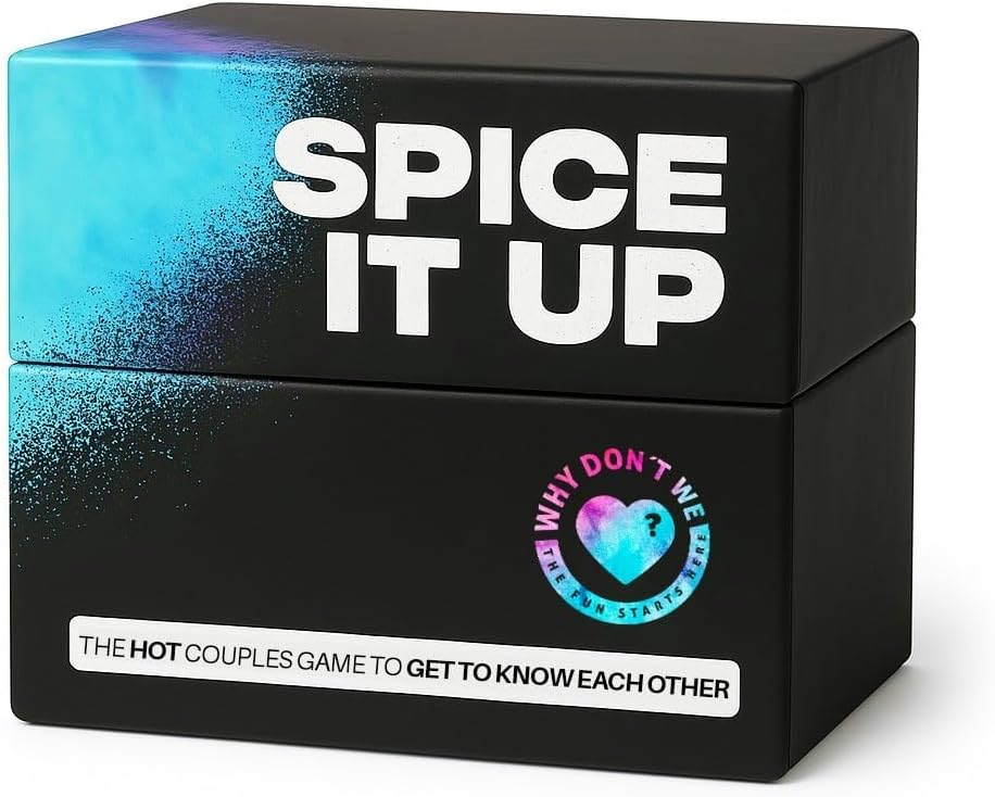 Why Don't We - Spice IT UP - Super Fun Couples Games for Date Nights: 150 Cards with Conversations, Spicy Dares & More - Best Date Night Games for Couples - Romantic Adult Couple Game