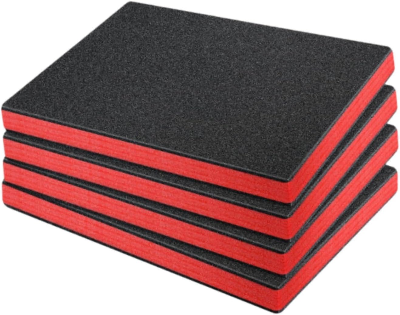 F Fityle 4x Tool Box Foam Insert High Density Shockproof Cuttable Removable Polyethylene Tool Foam Sheets Tool Box Liner Tool Boxes Organiser Inserts for Padding,40cmx33cmx2.5cm