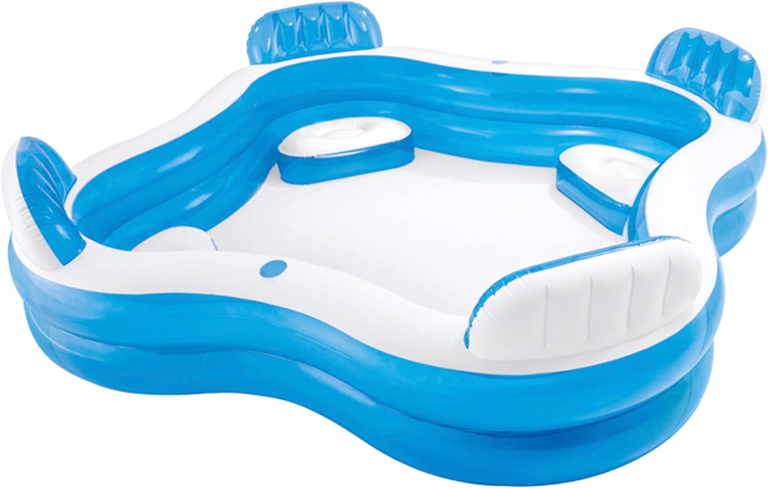 Intex 56475NP - Inflatable Swim Center Family Lounge, 90 x 90 x 26 inches, Multi-color