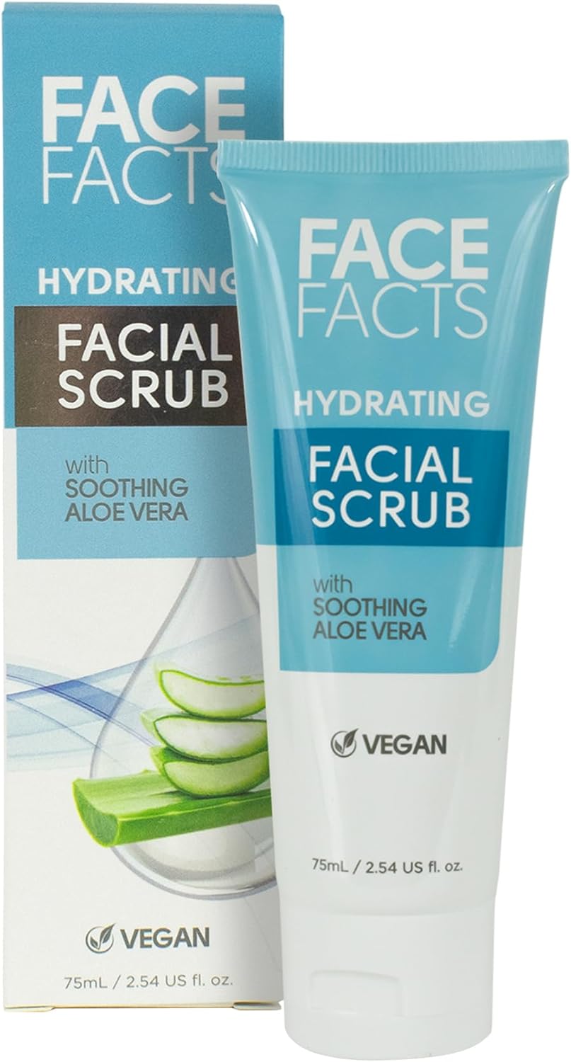 Face Facts Hydrating Facial Scrub | Cleansing + Smoothing | Aloe Vera | 75ml