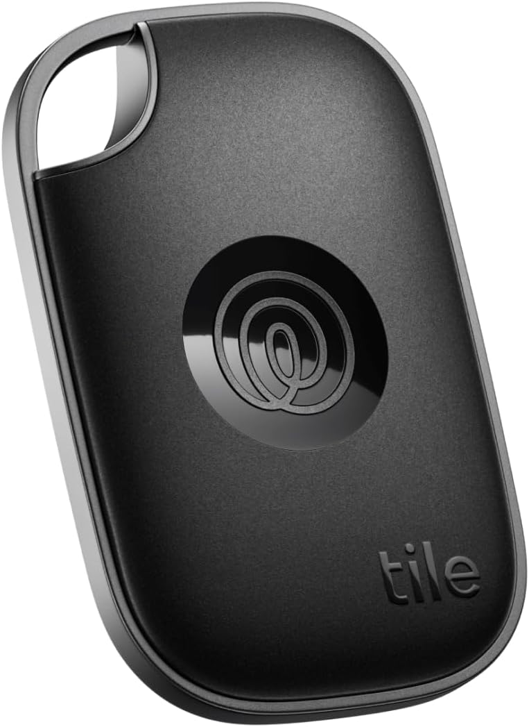 Tile by Life360 Pro (2024) - Powerful Bluetooth Tracker, Key Finder and Item Locator for Keys, Bags and More, Both iOS and Android Compatible, Phone Finder, Pack of 1 (Black)