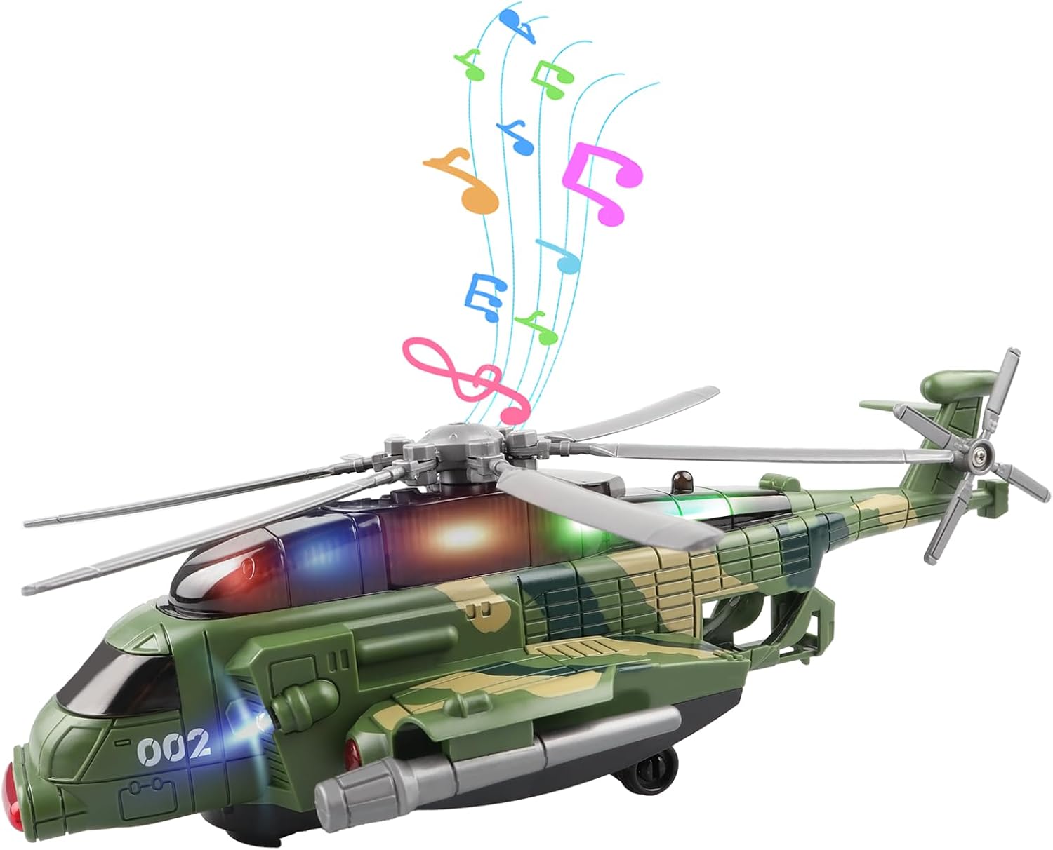 AtomDream Tech Helicopter Toys- Airplane for Toddlers Boys 1-3 4-7 Birthday Gifts, Airplane- with Musical and Lights for 2 3 4 5 6 Year Old Boys Girls, Helicopter Military Toys