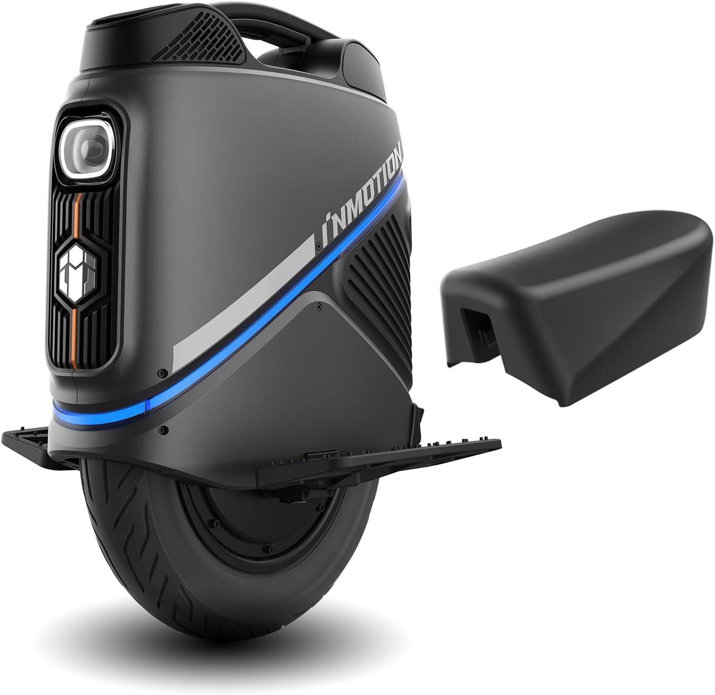 INMOTION V9 Electric Unicycle with Seat for Adults – 16” Self-Balancing EUC with Suspension, One Wheel Scooter with GPS Tracking & Remote Lock (UL-2272 Certified)