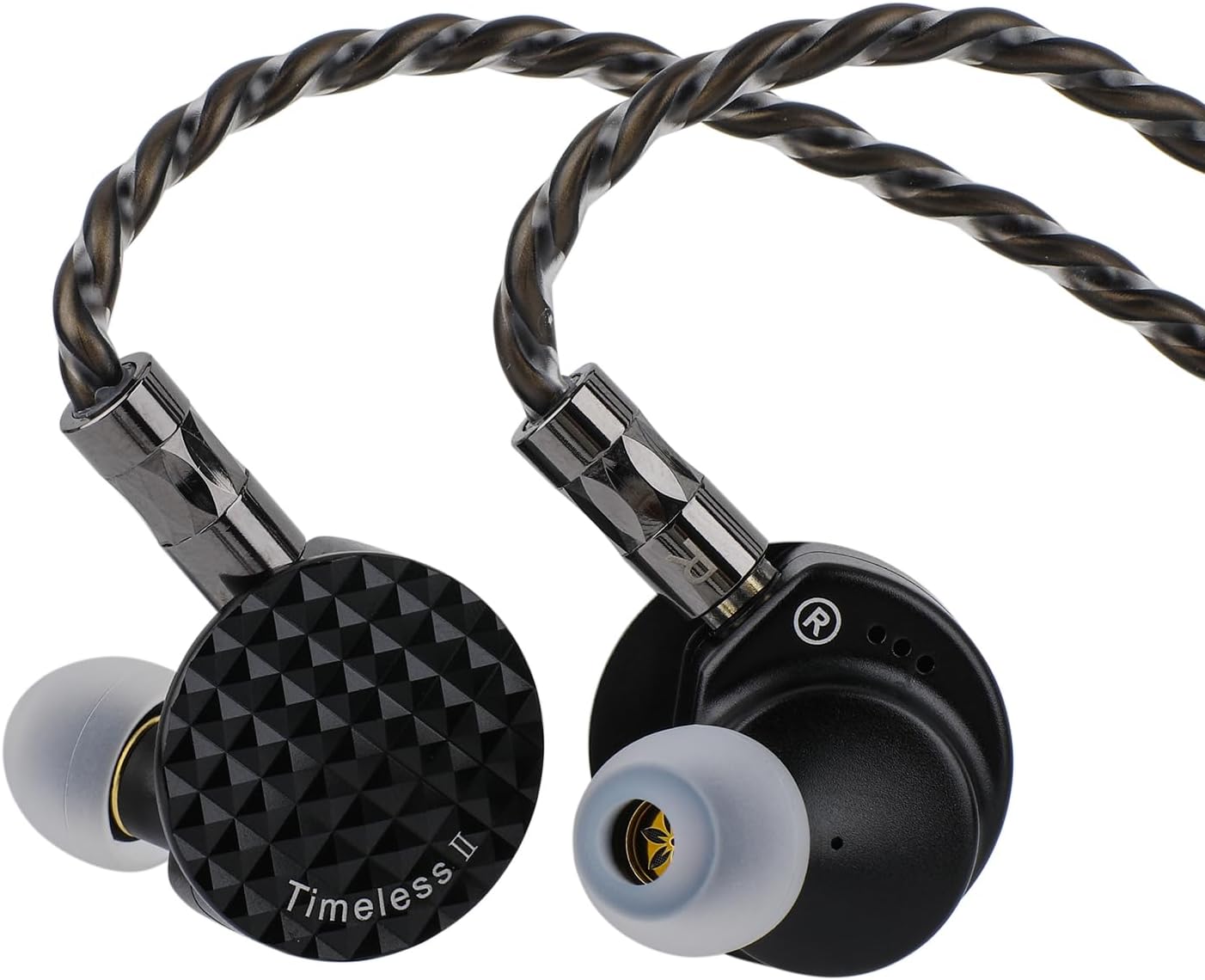 Linsoul 7Hz Timeless II in Ear Monitor, Upgraded 14.5mm Planar Magnetic Driver IEM, Wired Earbuds, with Tunable Nozzle and 7N OCC IEM Cable for Musician Audiophile (Timeless II)