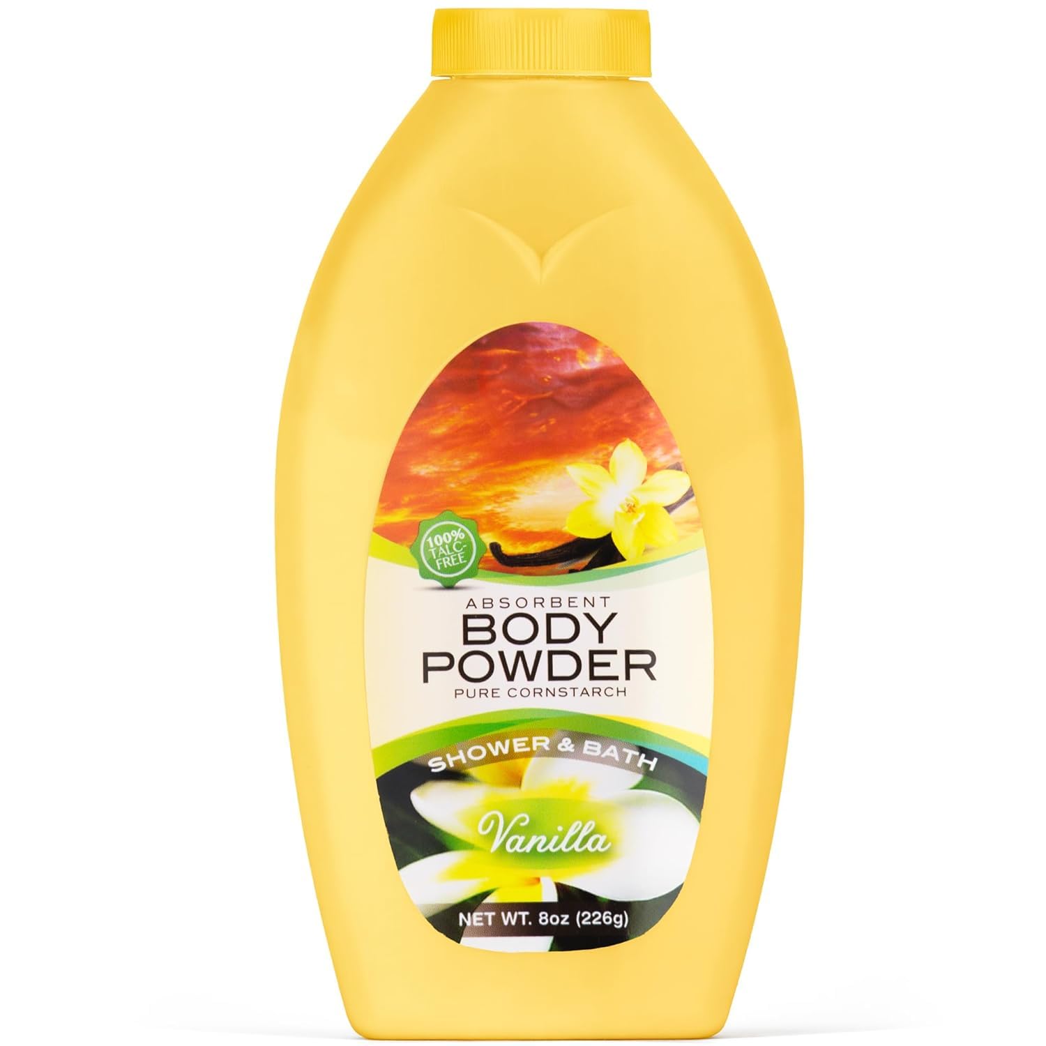 R-NEU Body Bath Powder for Women, 100% Talc-Free, Luscious Fresh Vanilla Fragrance Dusting Powder, 8oz, Extra Large Bottle