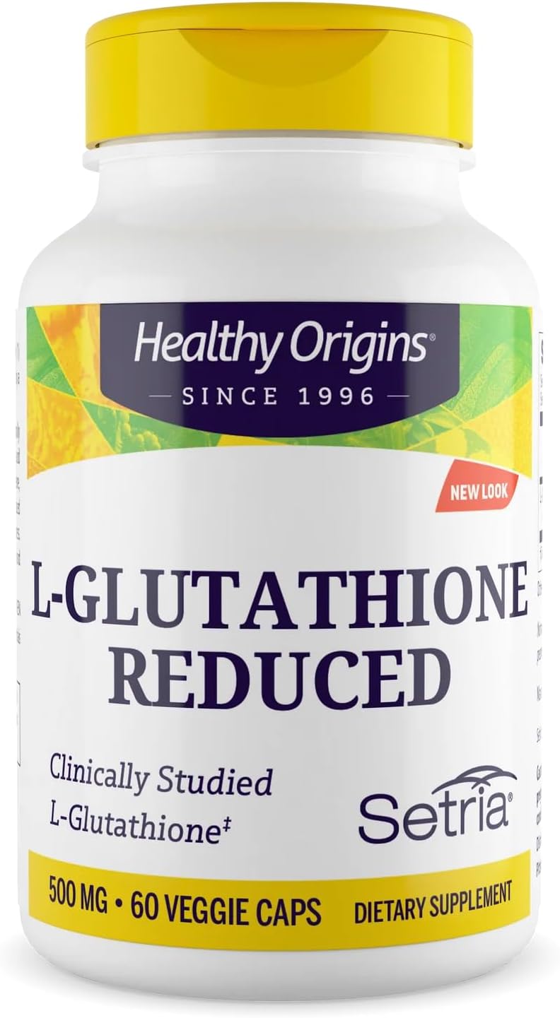 Healthy Origins L-Glutathione (Setria) 500 mg, 60 Veggie Caps