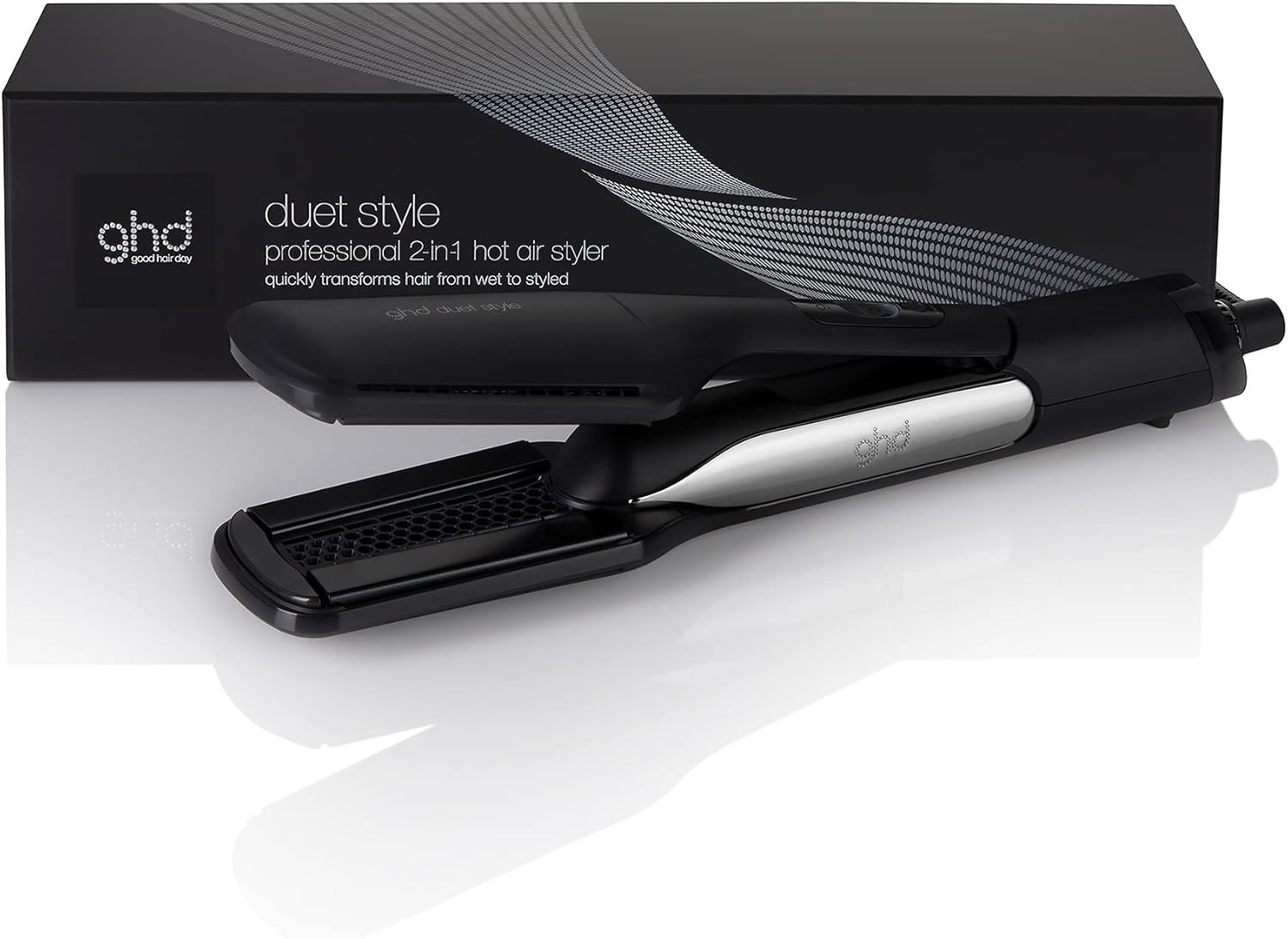ghd Duet Style 2-in-1 Hot Air Styler - Wet to Styled with No Heat Damage, Frizz-Free Hair, More Shine - for All Hair Types (UK Plug)