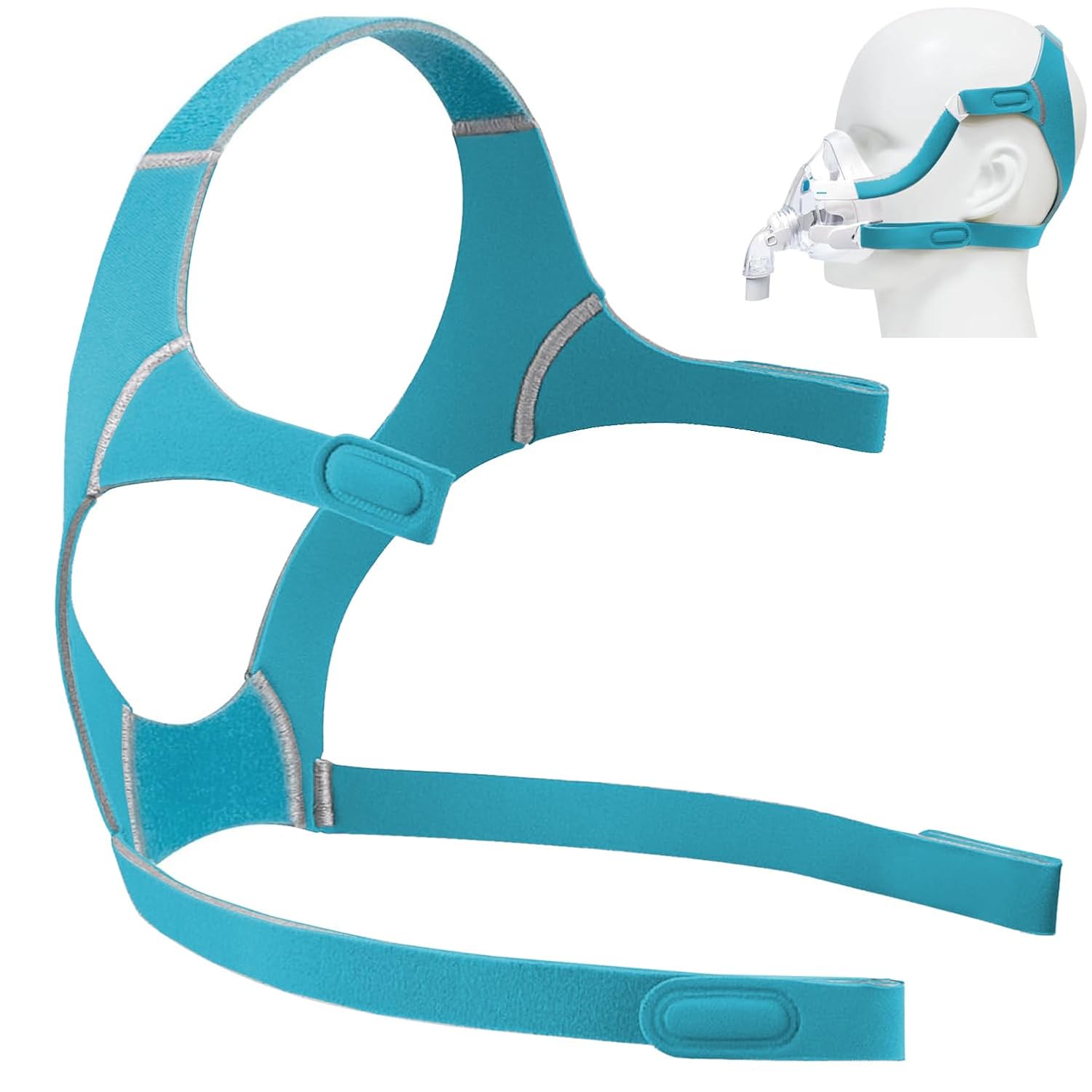 F20 Headgear for Airfit/Airtouch, Adjustable Cpap Mask Headgear, Comfortable Cpap Mask Strap Accessories with Strong Hook and Loop for Airfit/AirTouch F20 Strap, M Size For Small/Medium Faces