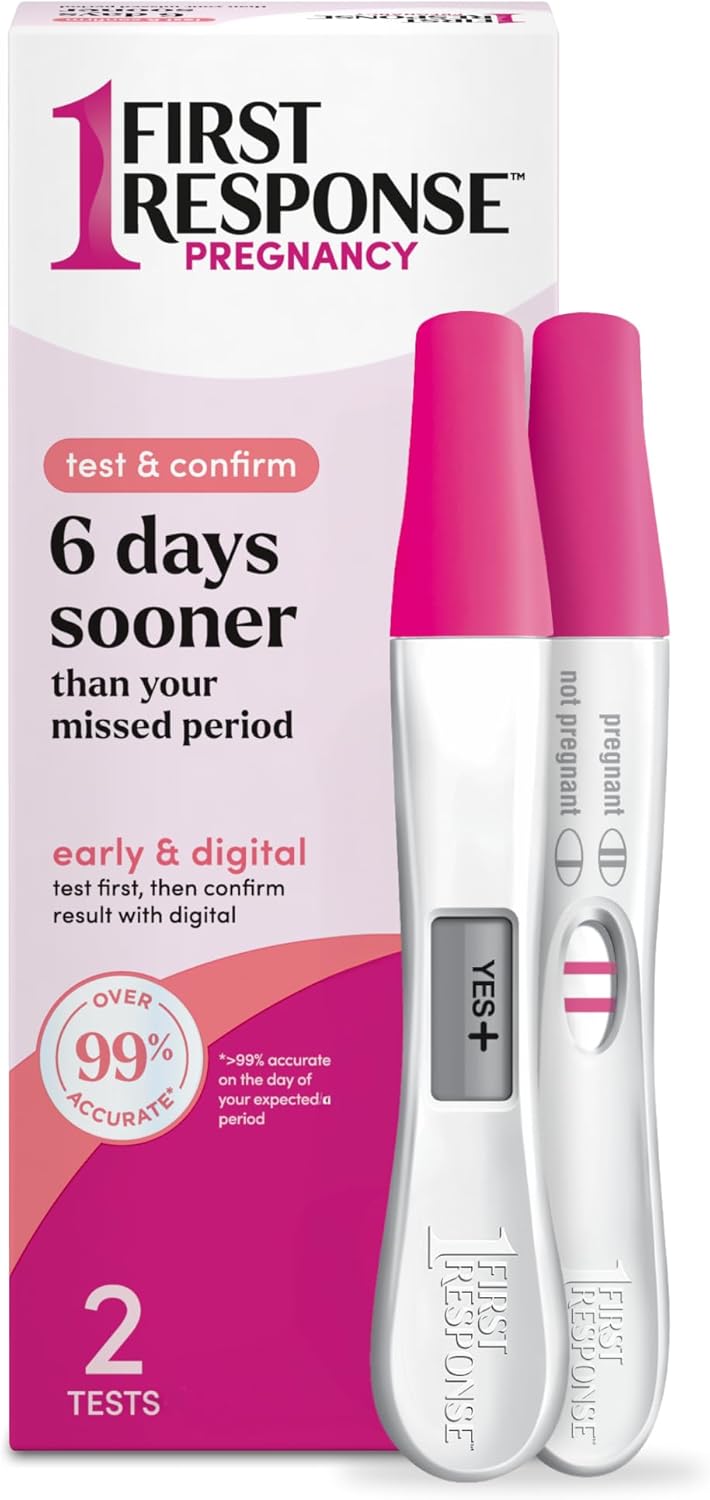 First Response Test & Confirm Pregnancy Test, unisex adult 1 Line Test and 1 Digital Test Pack