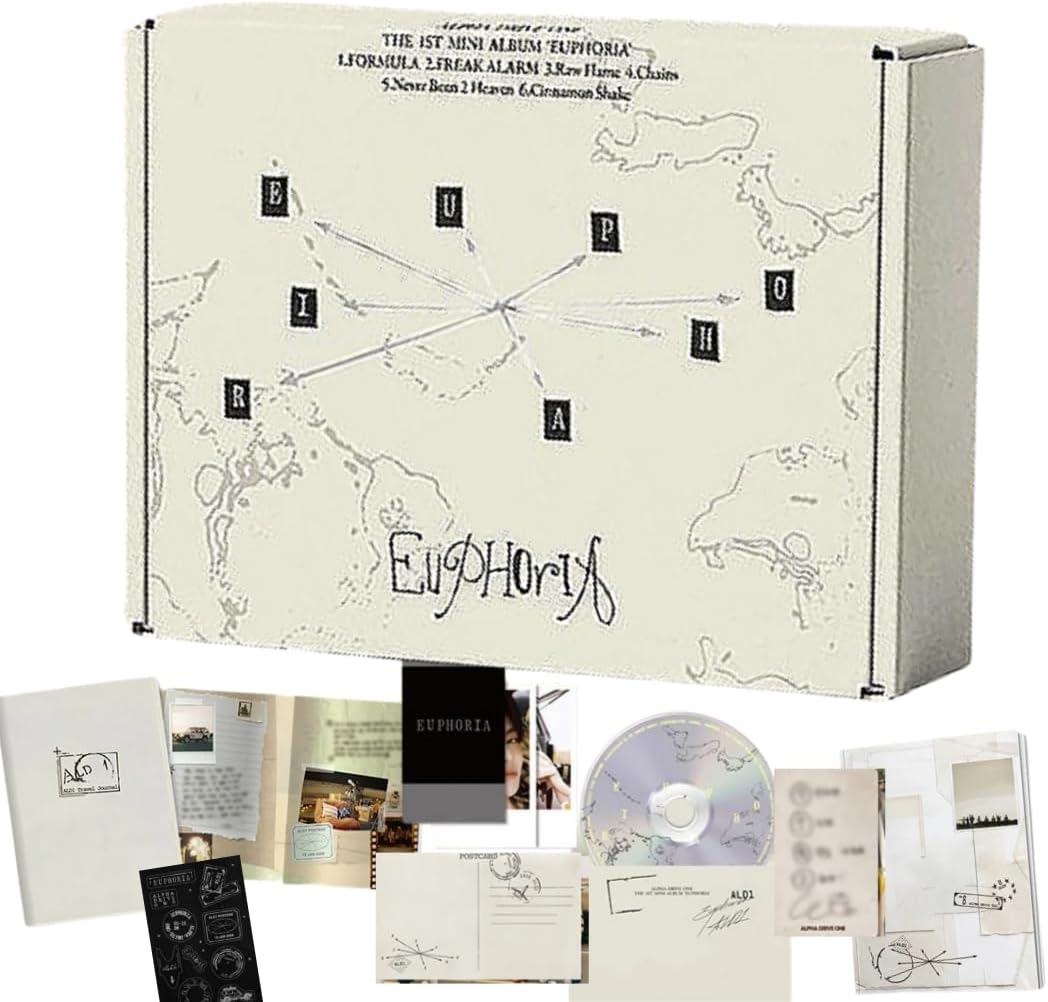 ALPHA DRIVE ONE EUPHORIA 1st Mini Album [STAR ROAD Ver.] Photobook + Mini CD + Photocard + Unit Photocard + Travel Journal + Postcard (Freak Alarm)