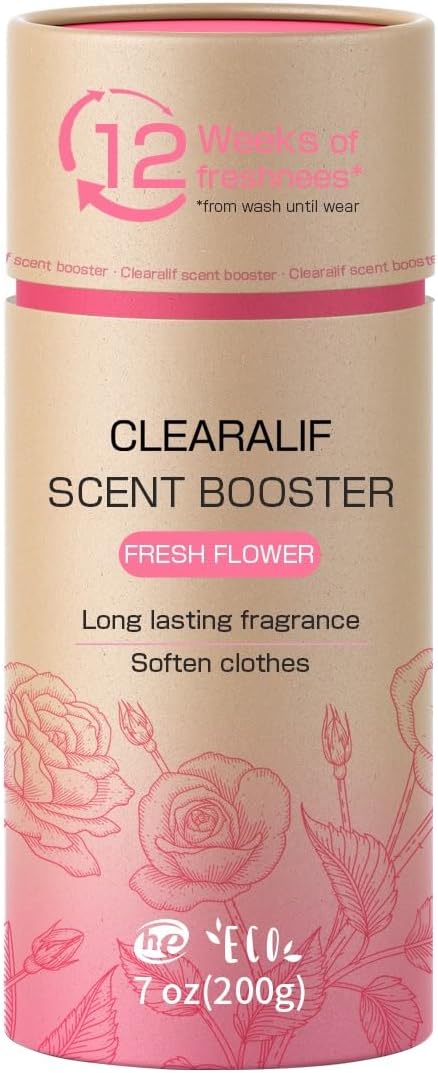 CLEARALIF Infusions In Wash Scent Booster Beads, Eco Friendly, Fresh Flower Scent, 7 oz,Scent Booster Beads, Laundry Scent Boosters
