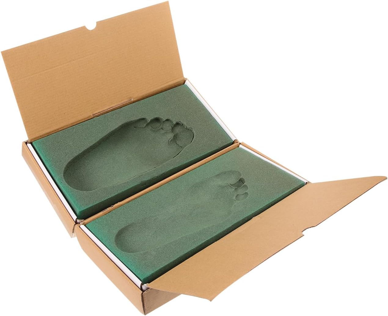 Mobestech DIY Footprint Foam Mold Kit - 3D Foot Impression Casting Kit - Box Carton Model Stamping