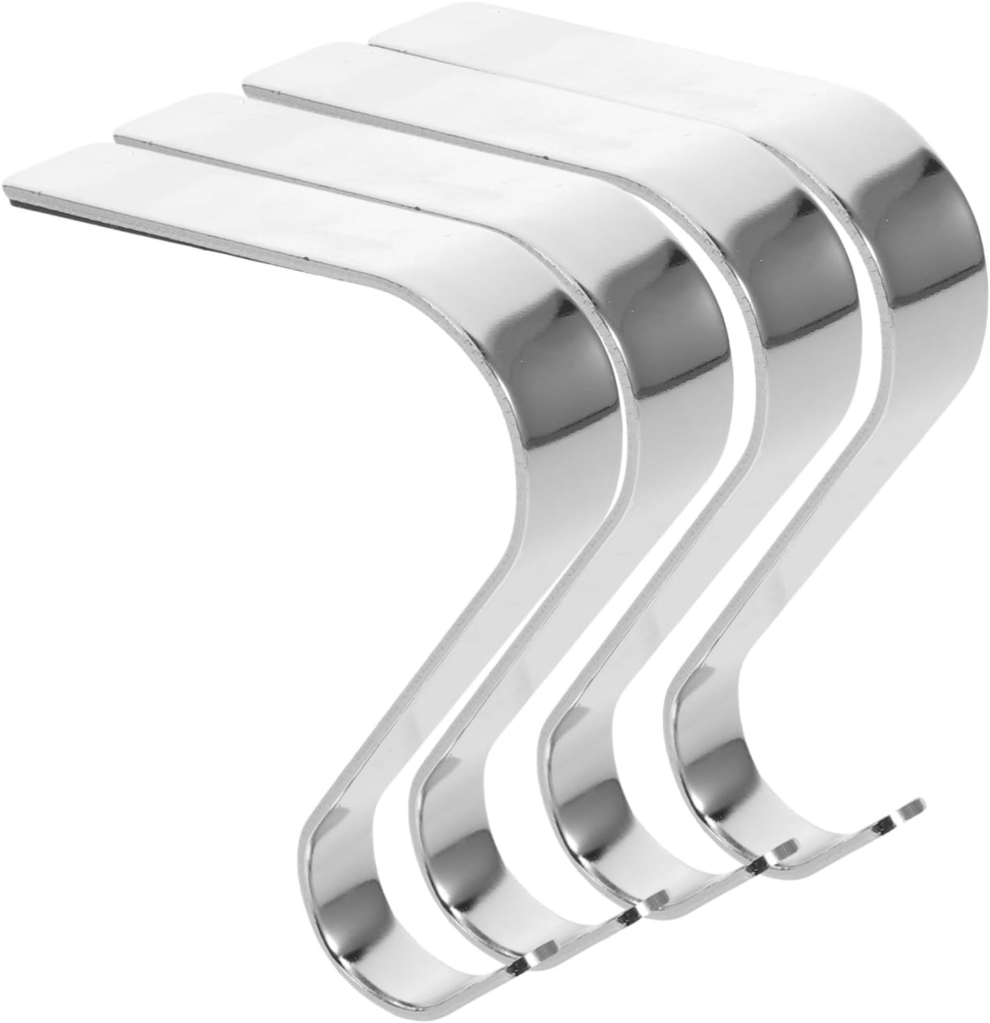 Cabilock 4pcs Heavy Duty Christmas Stocking Holders with Protective Pads Fireplace Mantel Hangers for Stockings Garland Wreath Hooks Versatile Xmas Decoration Clips for Mantle