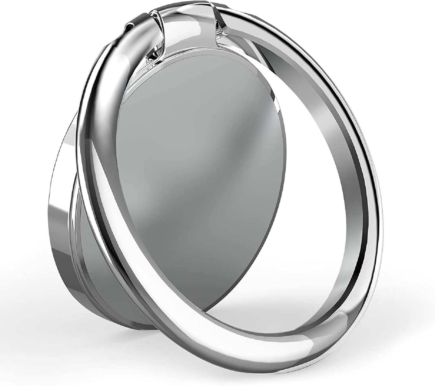 YGKJ Phone Ring Holder, Metal Phone Ring Stand, Universal Mobile Phone Loop 360 Adjustable Cell Phone Finger Grip Compatible With iPhone, Samsung, HUAWEI, LG, Sony and All Smartphones(Silver)