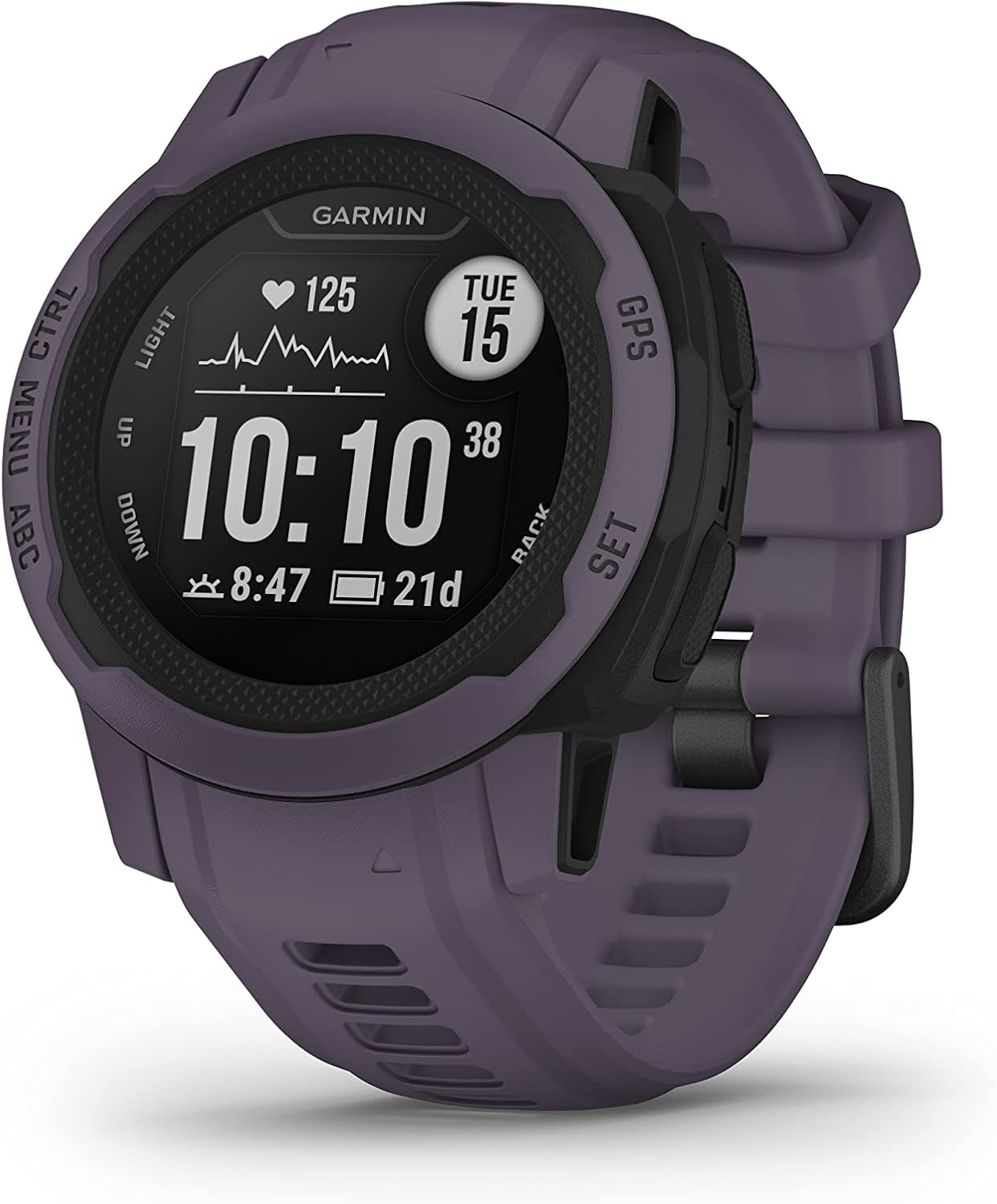 Garmin Instinct 2S, Smaller-Sized Rugged Outdoor Watch with GPS, Built for All Elements, Multi-GNSS Support, Tracback Routing and More, deep Orchid