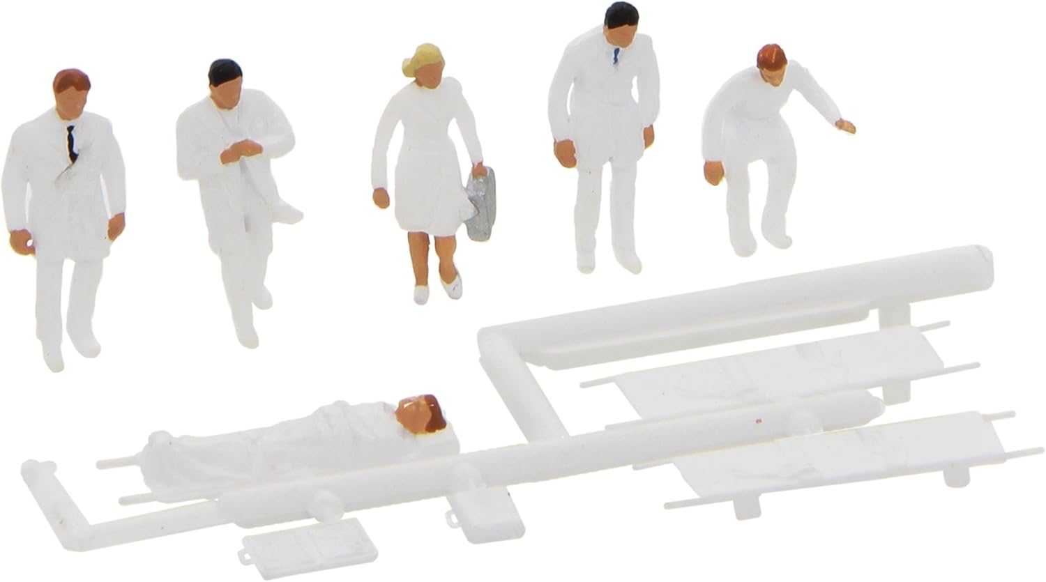 Preiser 10101 Emergency Team (5) with Stretcher Exclusive Figure Set