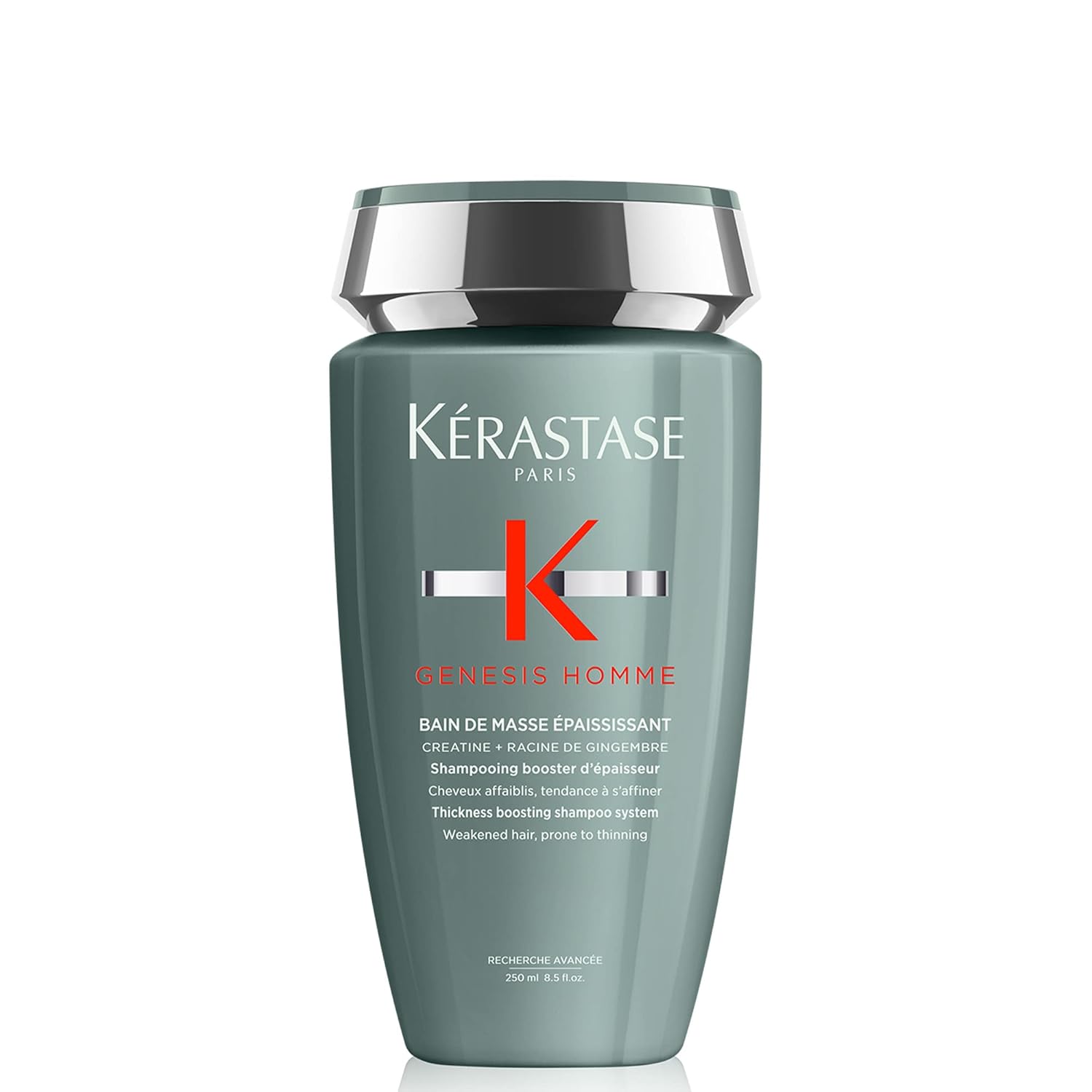 Kerastase Genesis Homme Bain De Masse Shampoo For Men - Thickening & Strengthening Shampoo, Cleanses Weakened Hair & Scalp, 8.5 Fl Oz