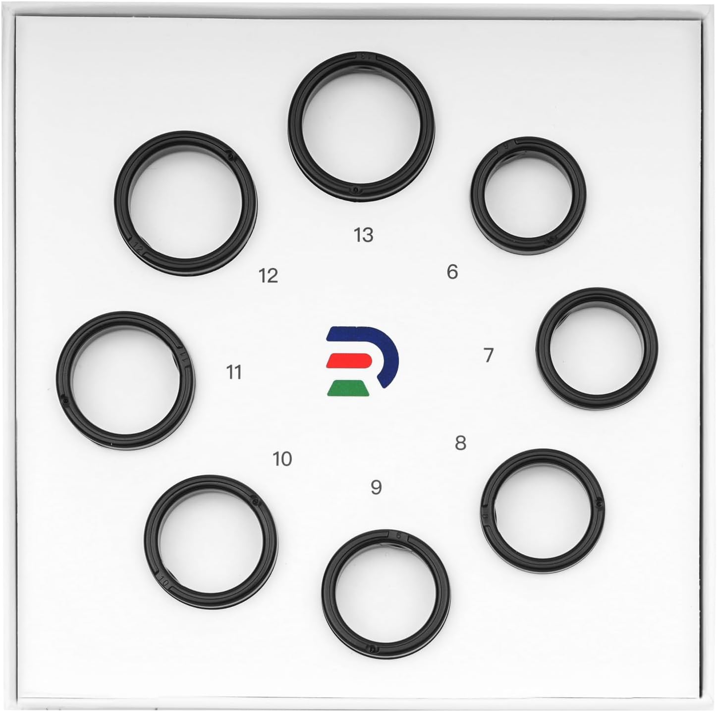 Smart Ring Sizing Kit - Size First Before You Buy - Accurate Measurement Tool for Smart Rings 8 Sizes (6-13) Not Standard Sizing