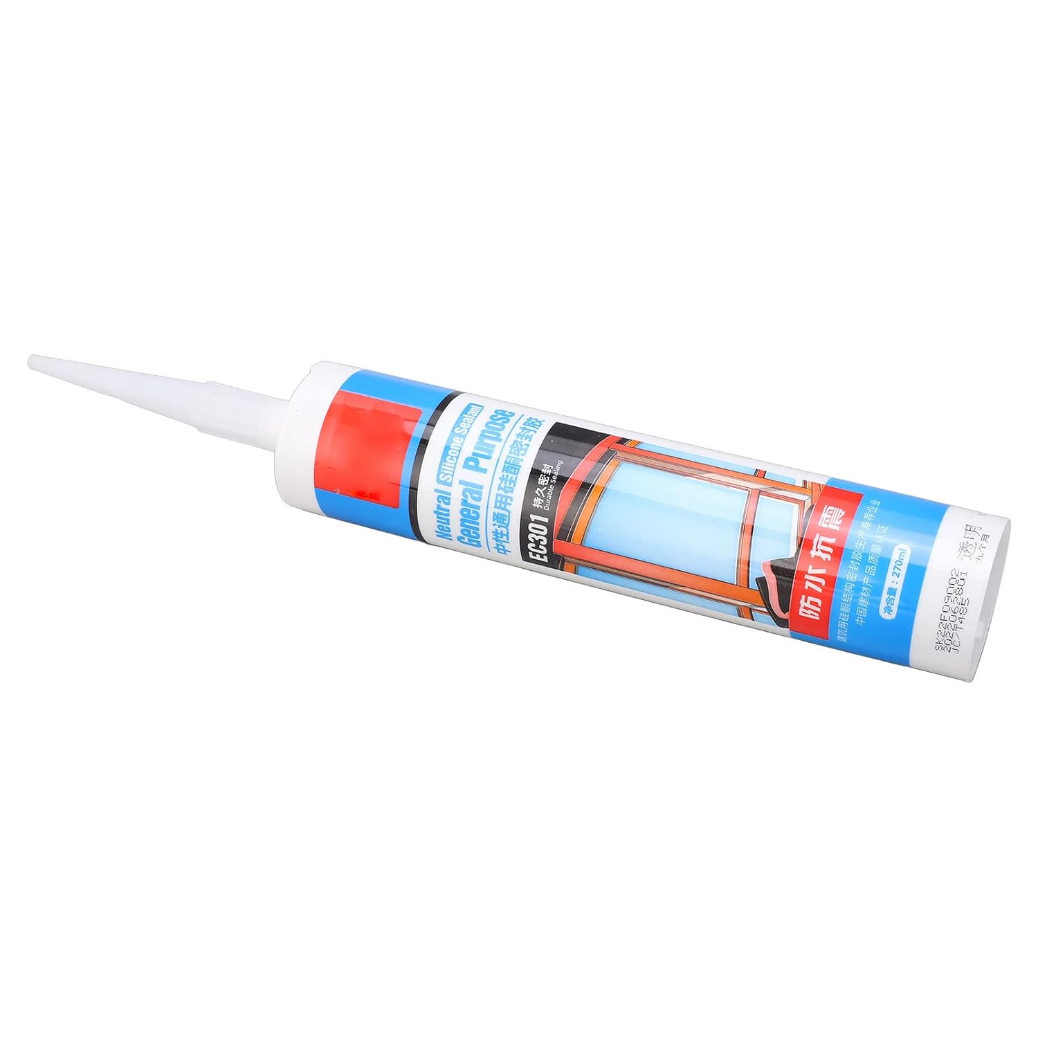 Waterproof Sealant, Waterproof Caulk Silicone Sealant Permanent Bonding and Sealing 270ml, Adhesives, Sealants & Lubricants