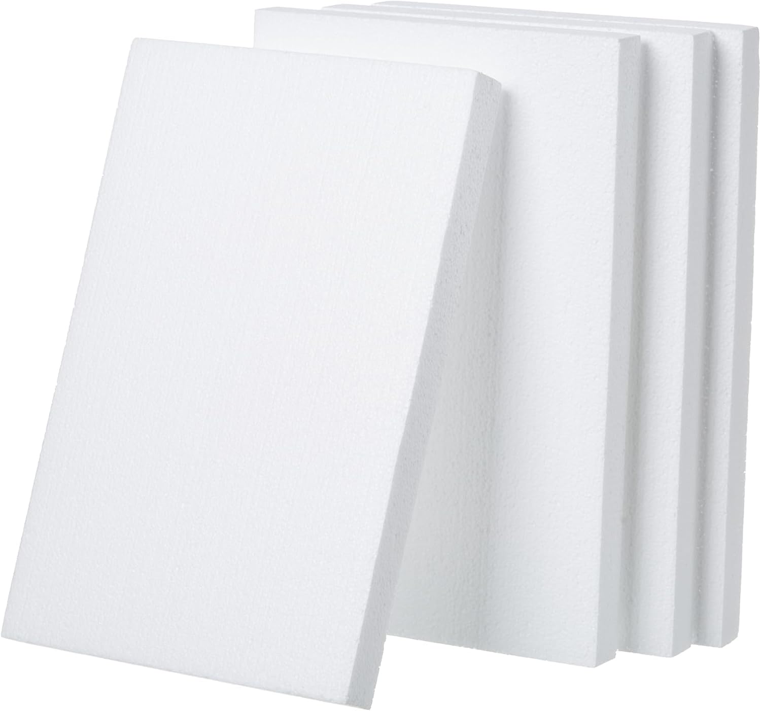 Crafare 12x8x1in Craft Foam Blocks 4 Pack Foam Board for Art School Project | For sculptures, floral arrangements, modeling. These rectangular polystyrene sheets cut easily.