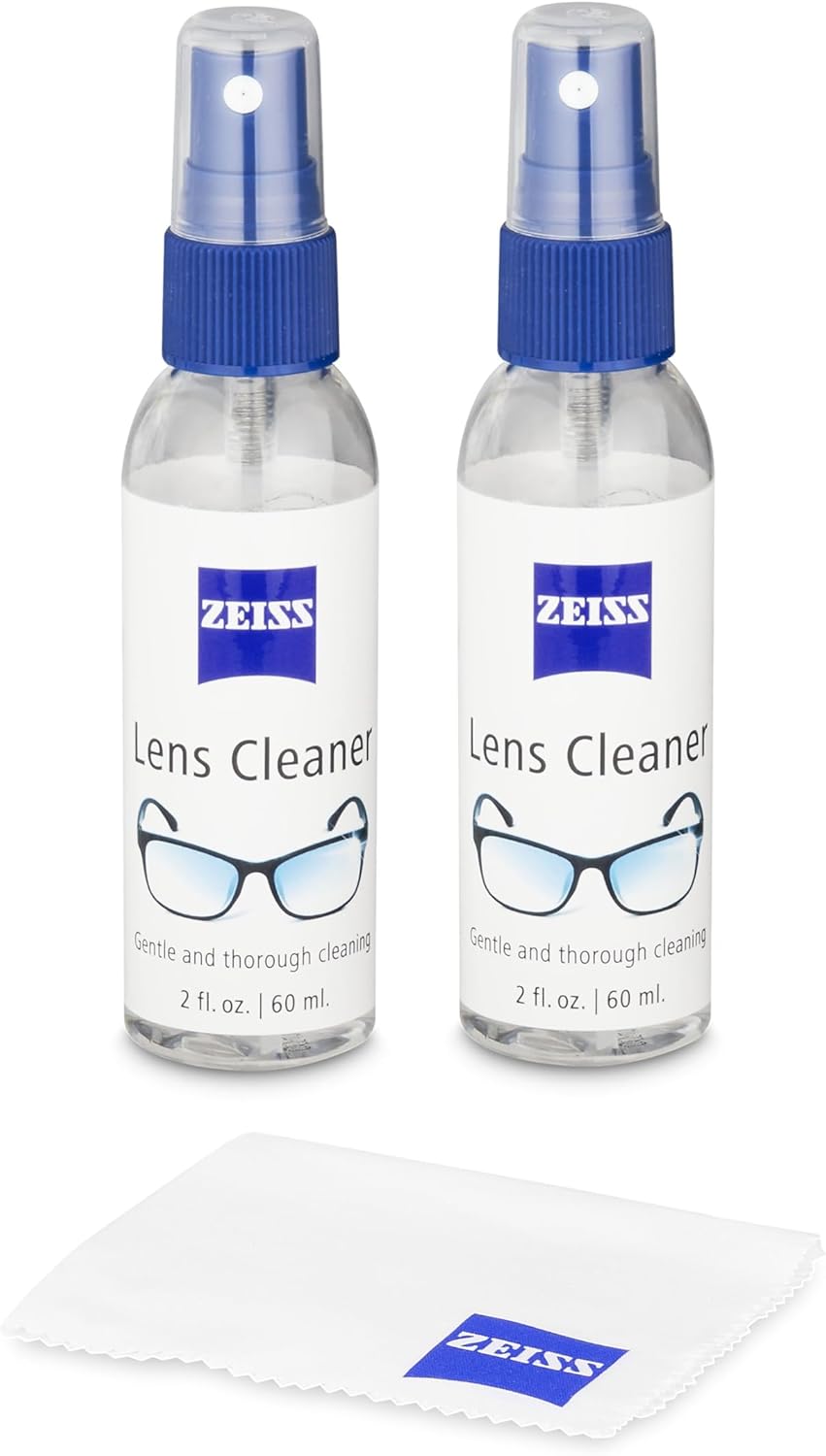 ZEISS 2oz Lens Cleaning Spray with Microfiber Cloth - Pack of 2
