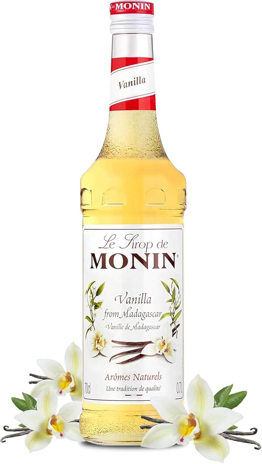 Monin Coffee Syrup in Vanilla, Vanilla Syrup for Drinks, Iced Coffee Syrup, Vanilla Syrup Monin, Syrup For Cocktails, Monin Vanilla Syrup For Cocktails, 700ml Bottle