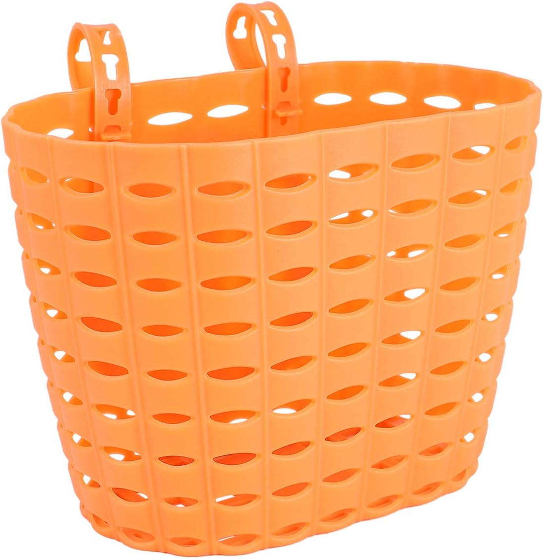 VOSAREA Cutre Bike Basket Detachable Bike Storage Basket for Kids Bike Without Stickers (Orange)