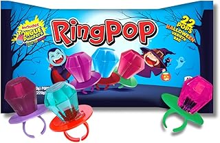 Halloween Ring Pops - Individually Wrapped Lollipops - Perfect for Trick-or-Treating & Party Favors - 22 Count Bag By Lyza's Sweets & Treats (1)