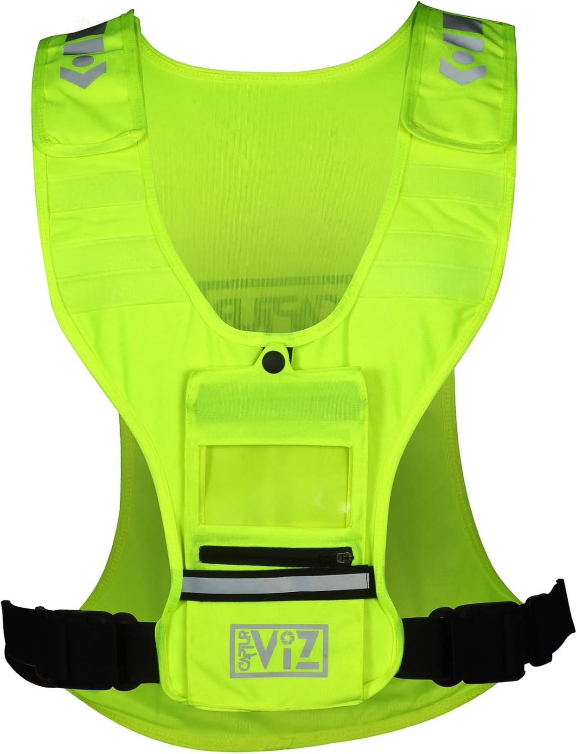 Sports Action Camera Vest with Phone Holder, Reflective, Adjustable Straps, Water-Resistant Pouch – Running, Cycling, Horse Riding, Outdoor Sports