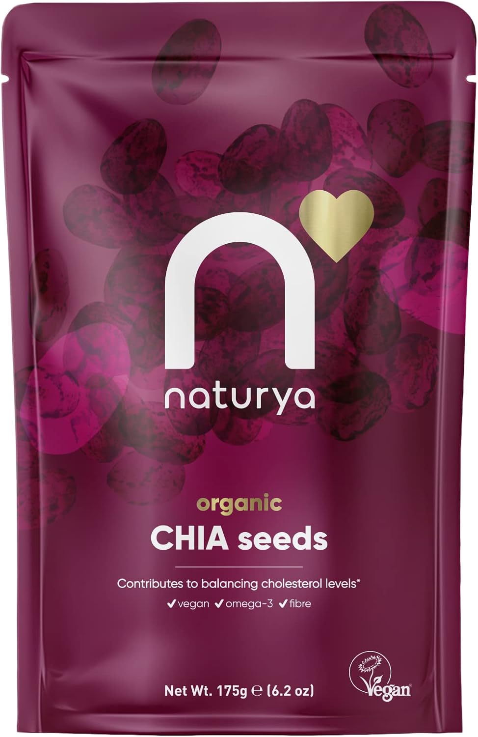 Naturya Organic Chia Seeds 175g Packed With Iron & Calcium