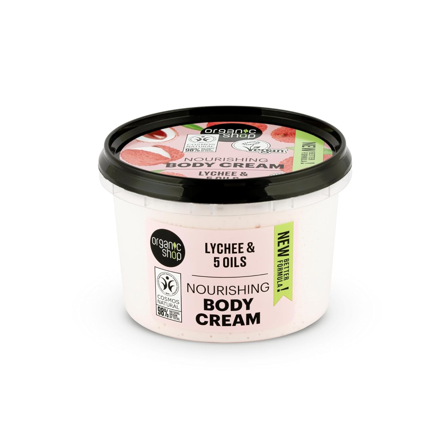Body Cream Pink Lychee Organic Lychee & 5 Oils 250ml
