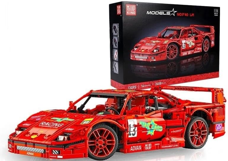 Mould King 2688/pcs Static Supercar Brick Building Model Car 13095