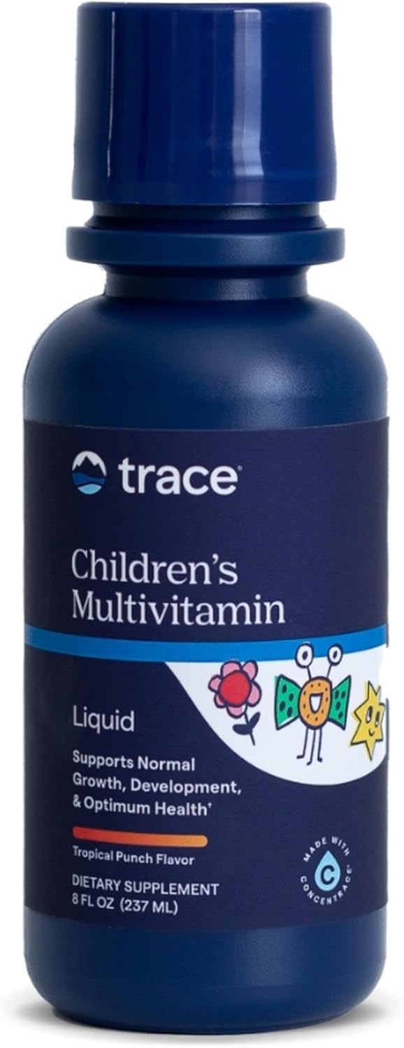 Trace Minerals Kid's Multi - Whole Body Health Supplement for Children - Easy-to-Drink Liquid Supplement with Essential Nutrients - Immune & Bone Health Support - Citrus Punch, 8 fl oz (48 Servings)
