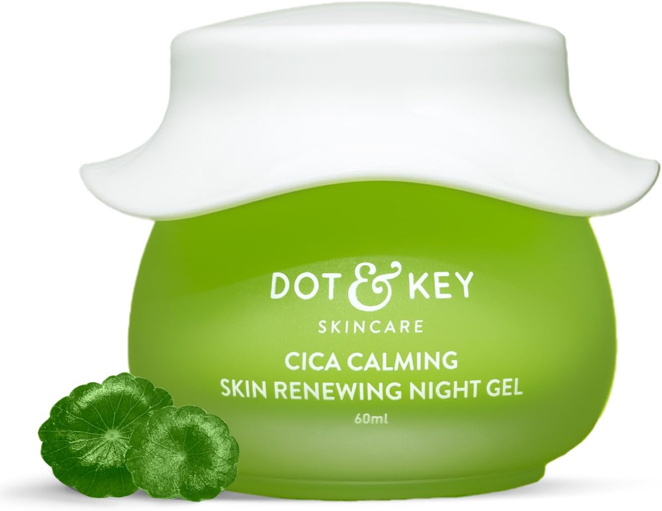Dot & Key Cica Calming Skin Renewing Night Gel, 60ml | Soothing Gel for Oily & Acne-Prone Skin, Reduces Redness, Balances Oil & Promotes Clearer Complexion