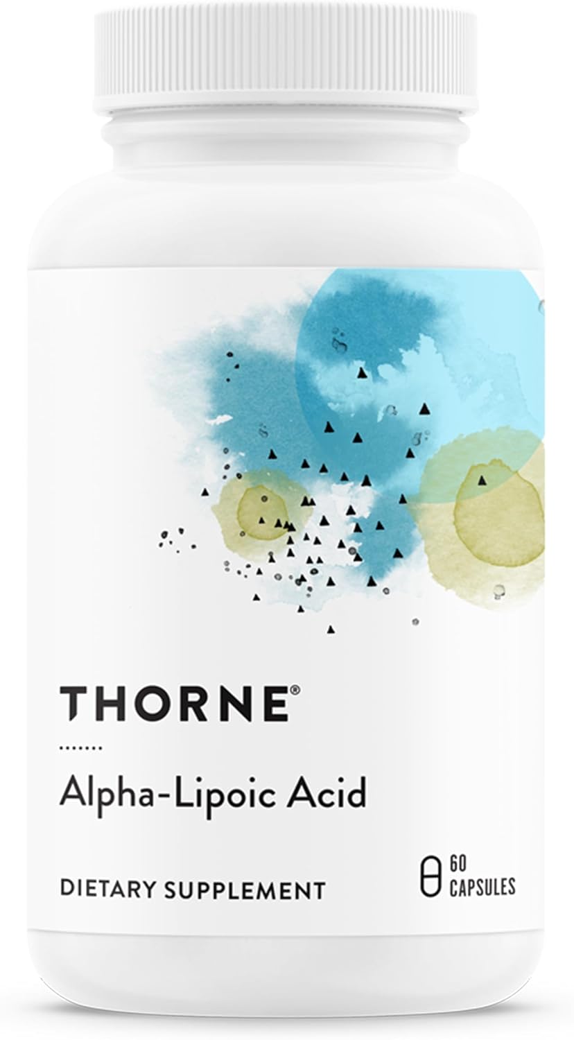 THORNE - Alpha-Lipoic Acid - 300 mg - Supplement Liver Detox, Antioxidant Support, Nerve Health and Mental Sharpness* - 60 Capsules