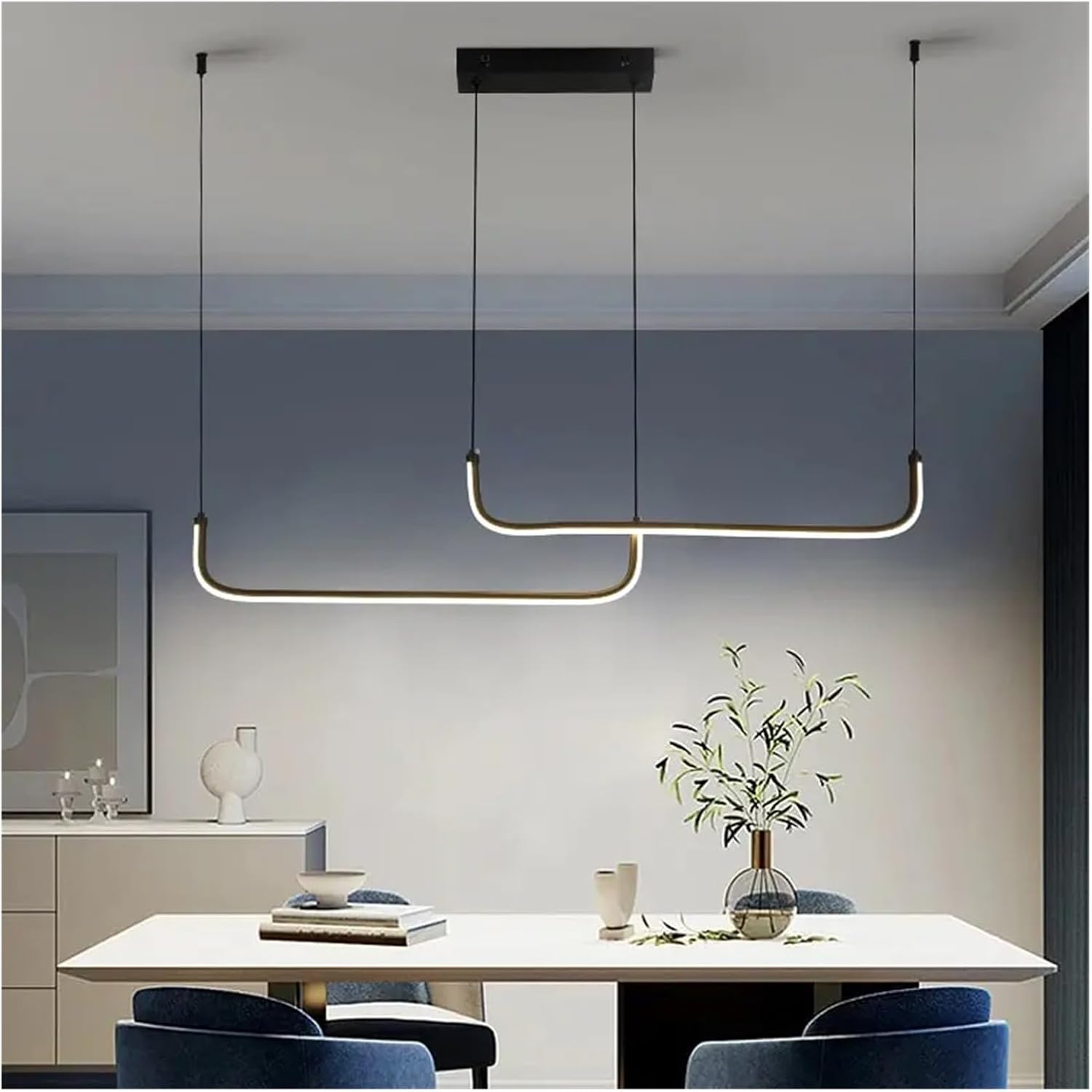 OGYJMSFN Chandelier Modern Chandeliers Aluminum Dining Room Led Pendant Lamps Home Dcor Bedroom Study Living Roomlighting Fixtures Ceiling Light
