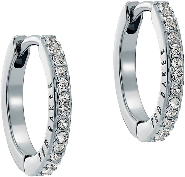Ted Baker Heplie Crystal Hoop Earrings (14mm outside diameter) For Women