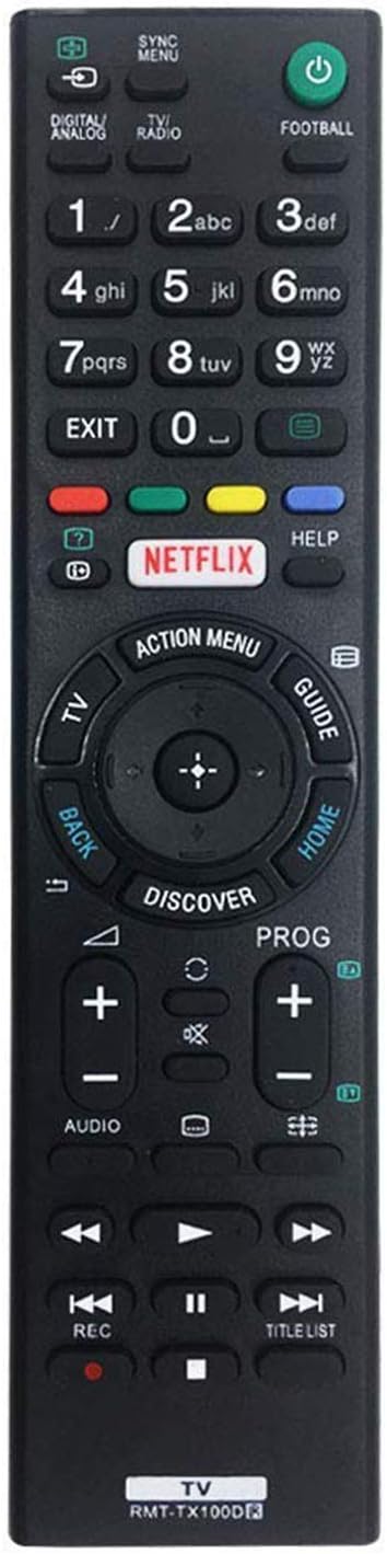 Replacement RMT-TX100D for sony bravia remote control for tv Suitable for sony tv remote control RMT-TX101J RMT-TX102U RMT-TX102D - No Setup Required