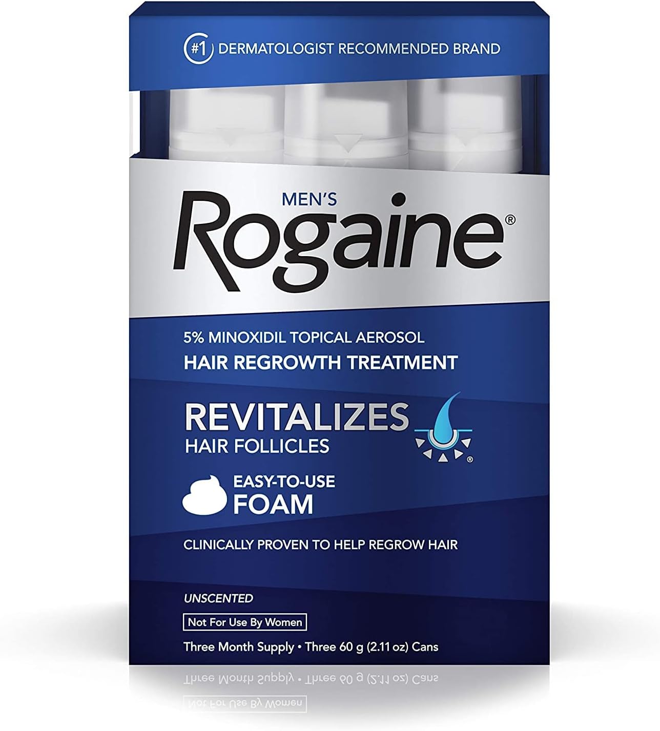 Rogaine Mens Foam Triple Pack