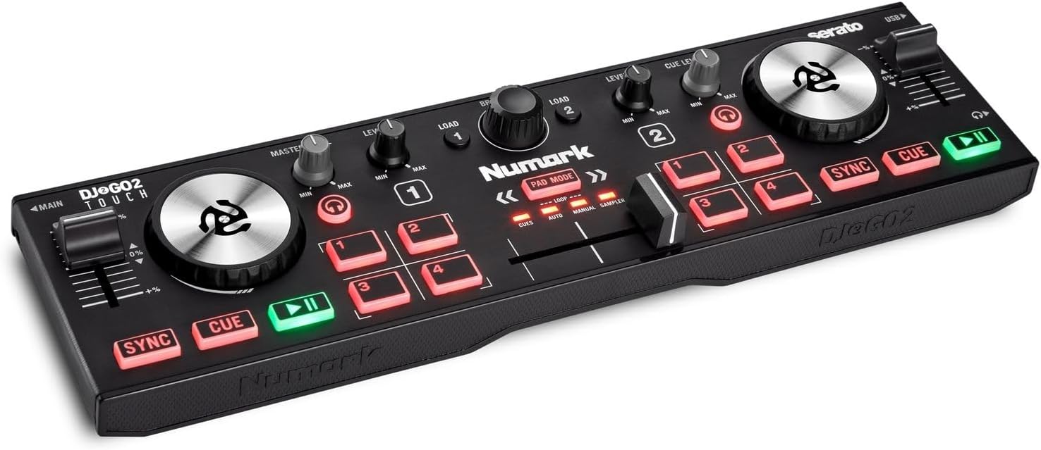 Numark DJ2GO2 Touch Compact DJ Controller