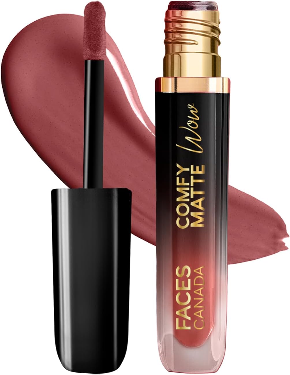 FACESCANADA Comfy Matte Wow Liquid Lipstick - Choco Couture 01, 3.8Ml One Swipe Application Highly Pigmented Comfortable Wear Glides Smoothly Long Lasting Transferproof