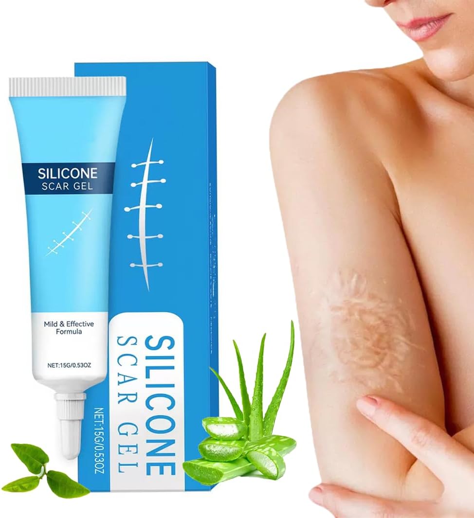 Scar Removal Cream，Scar Cream，Stretch Mark Removal Cream,Advanced Scar Gel，Fade Scar Cream Gel，Skin Scar Repair Cream ，is Suitable for Scar, Burn and Acne，Effective for Both Old and New Scars