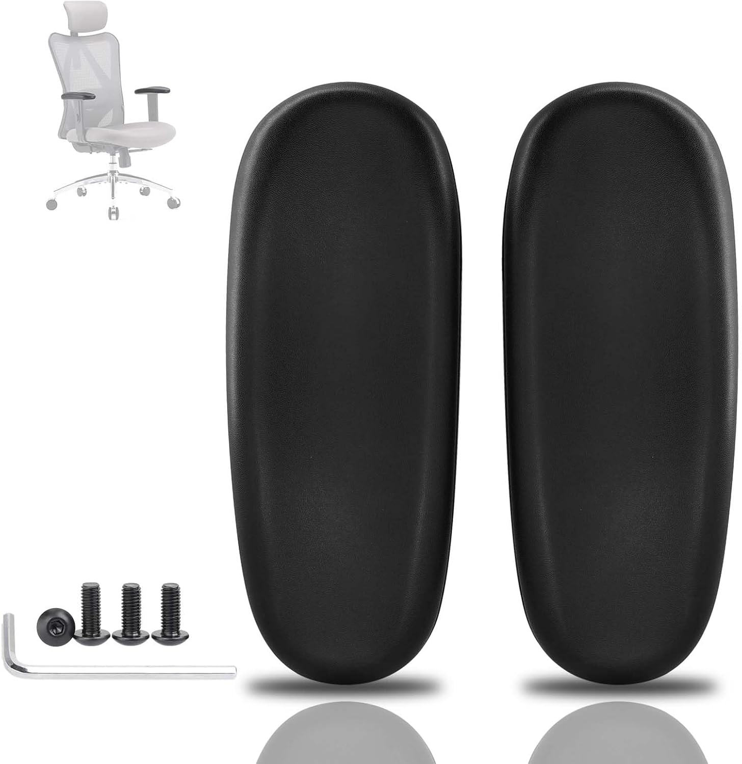 Arm Pad Caps for Sihoo M18 Chair – Ergonomic Office Chair Armrest Replacement, Comfortable and Durable