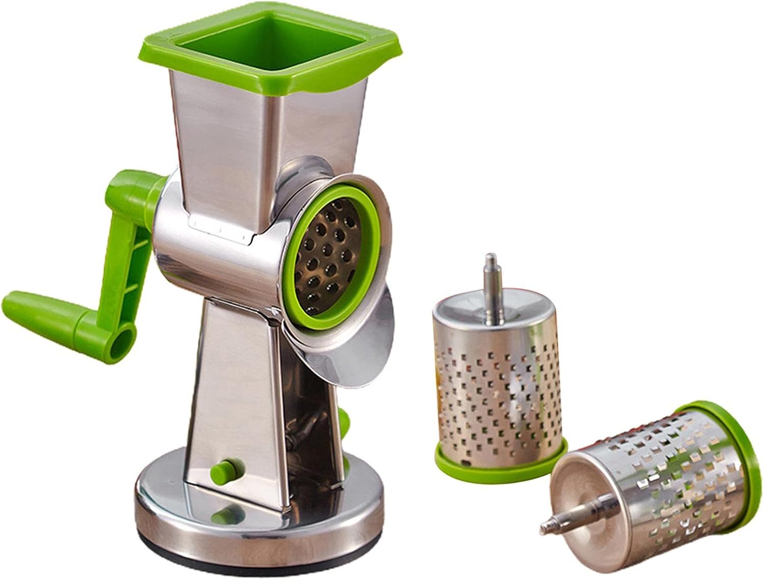 Duiaynke Stainless Rotary Drum Vegetable Shredding Slicing and Grinding for Chopping Grinding for Cooking Dining Kitchen Tools