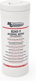 MG Chemicals 8241-T 70/30 Presaturated Tub Wipes for Electronics, 7" x 6" (Tub of 75), (Pack of 1, 75 Count)