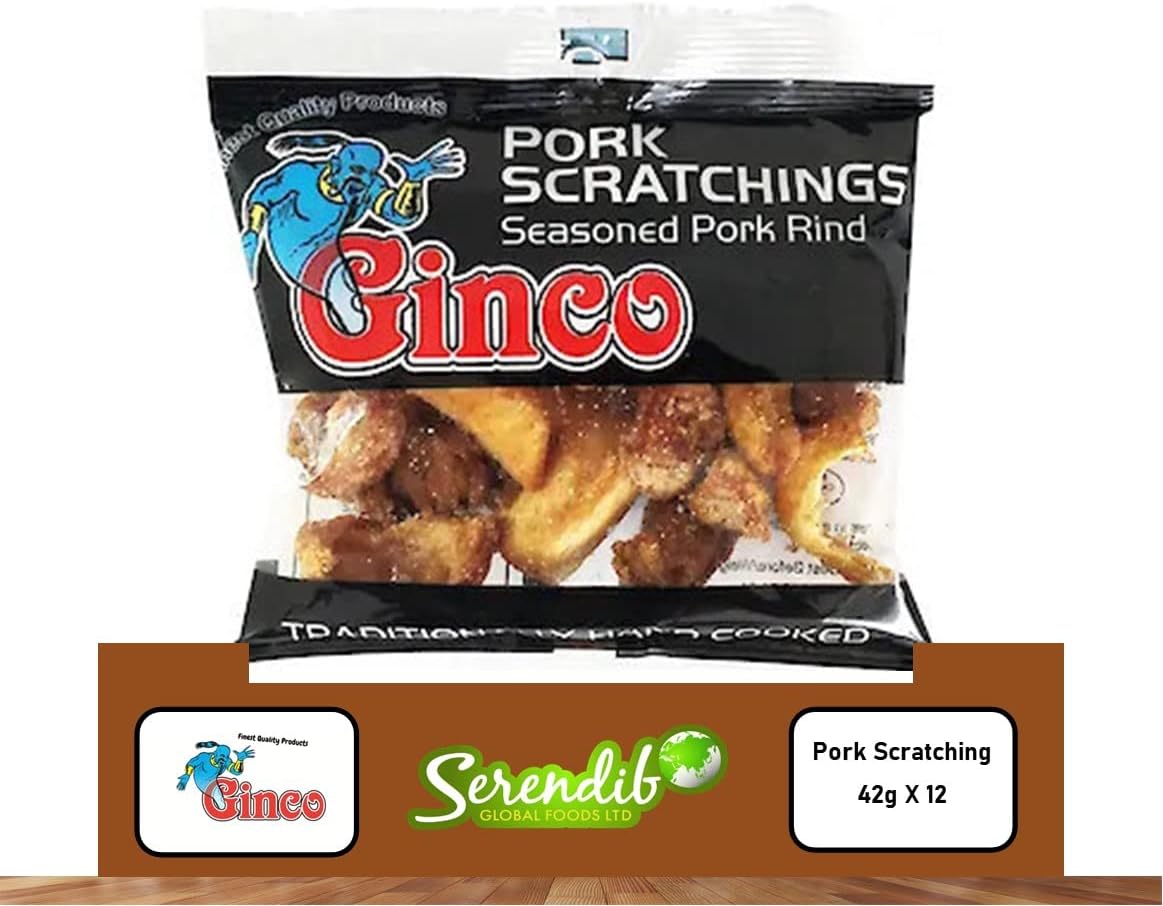 Ginco Pork Scratchings, 12 X 42g Packs