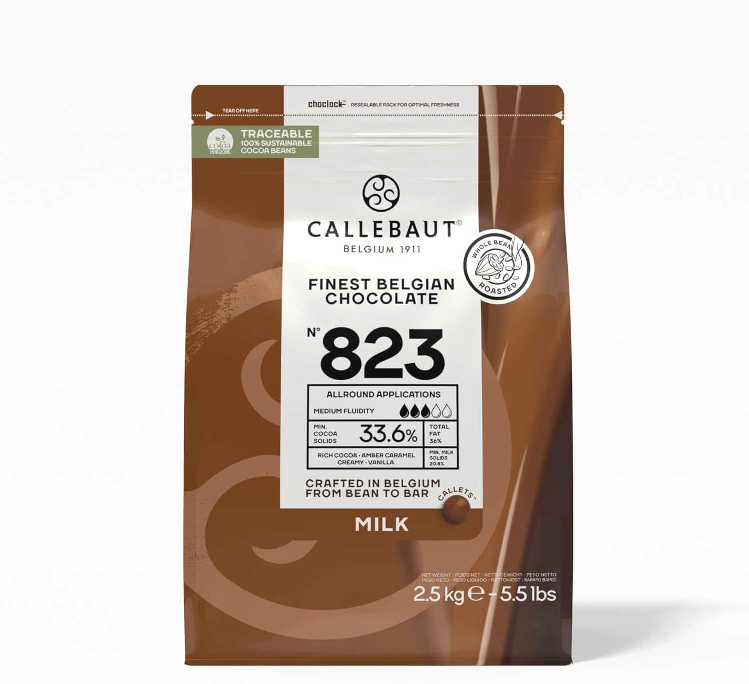 Callebaut Finest Belgian Chocolate Select Milk 2.5kg