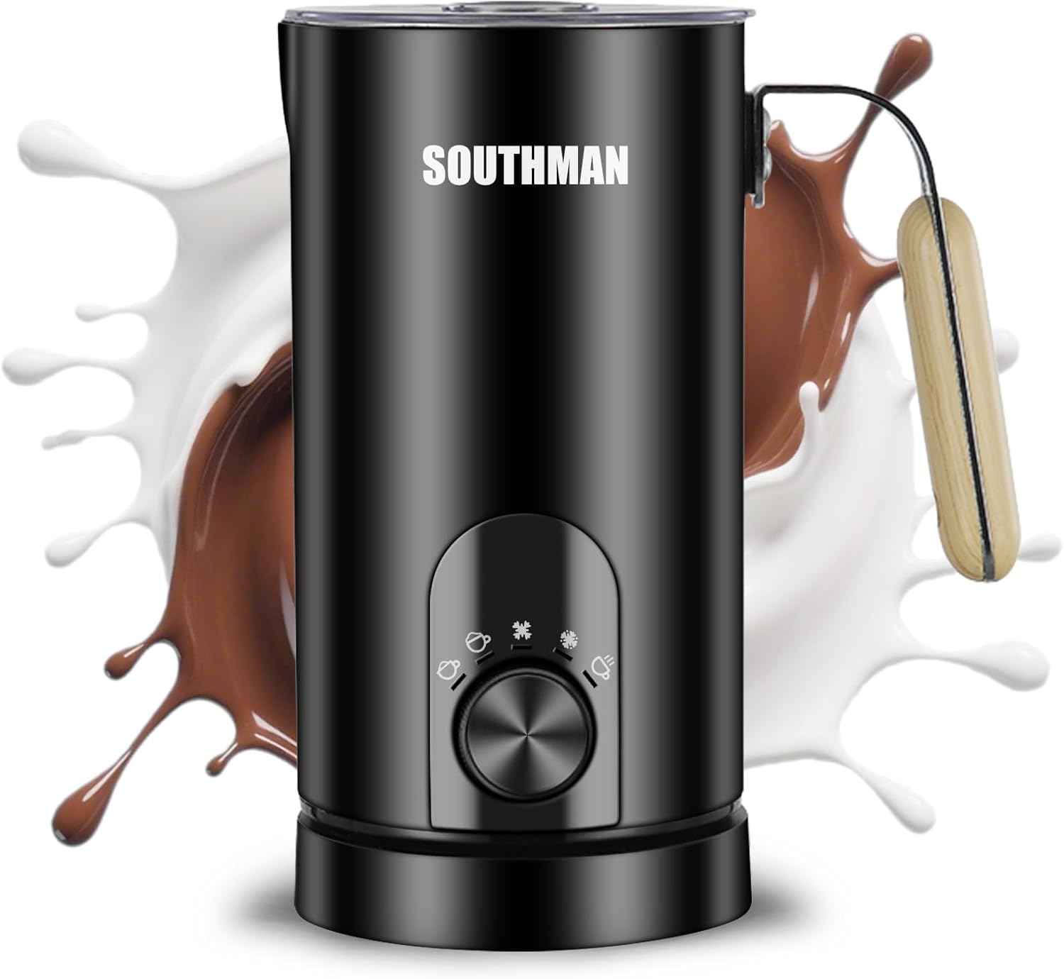 Milk Frother Electric 5 in 1 - Automatic Milk Frothers 350ml Large Capacity Milk Steamer and Frother Milk Heater and Warmer Hot & Cold Milk Foamer Maker for Latte Coffee Chocolate Machine